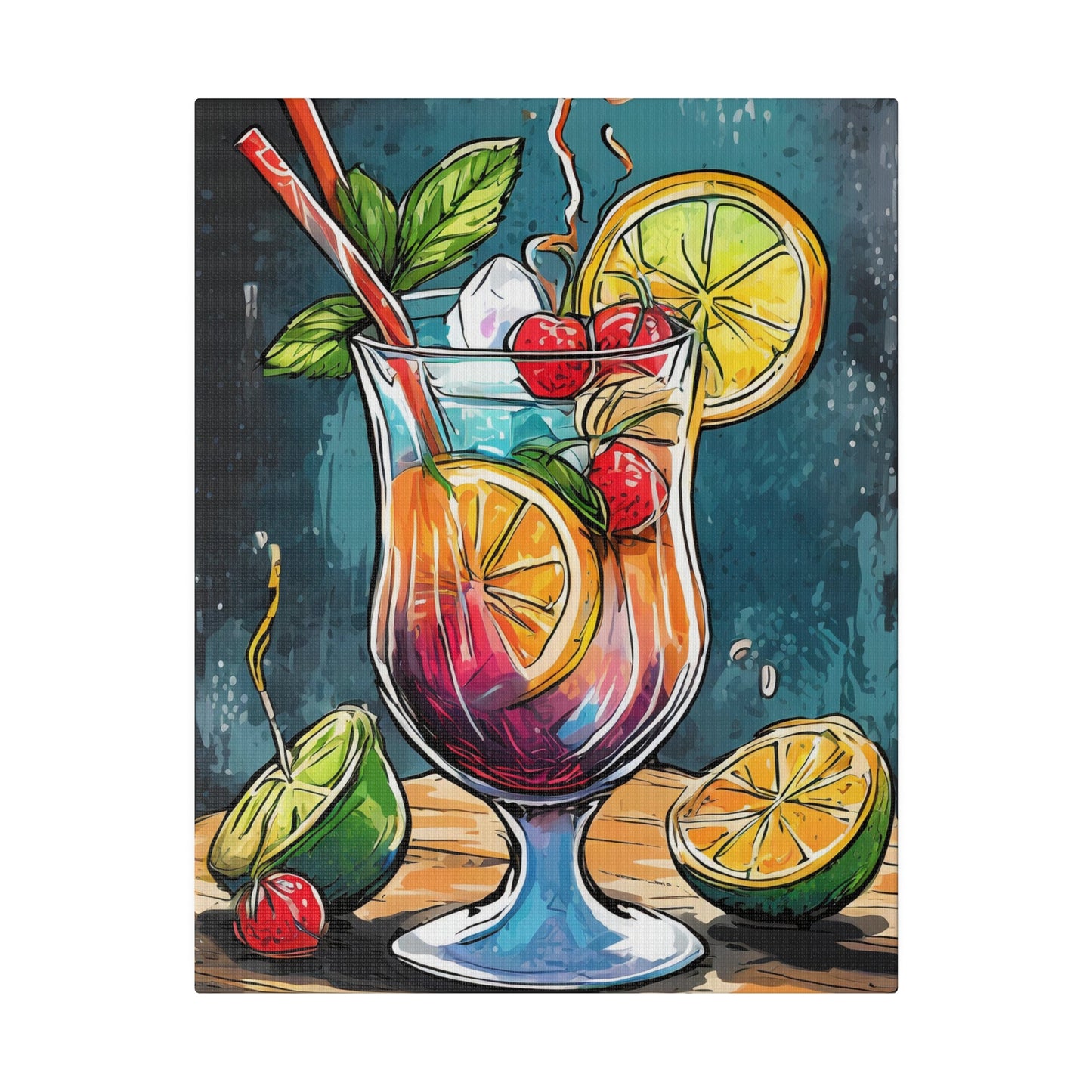 Tropical Drink Print 11X14
