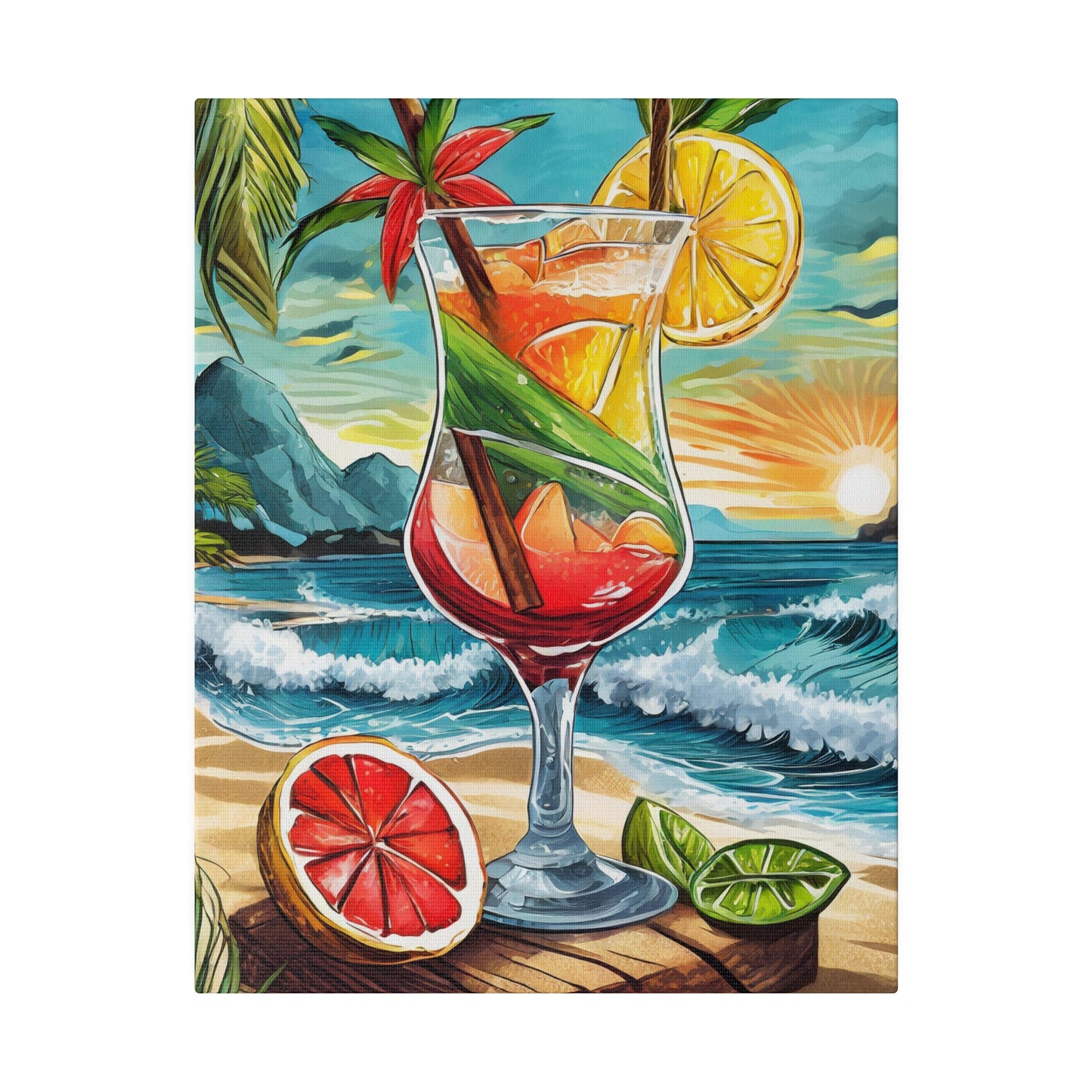 Tropical Drink Print 11X14