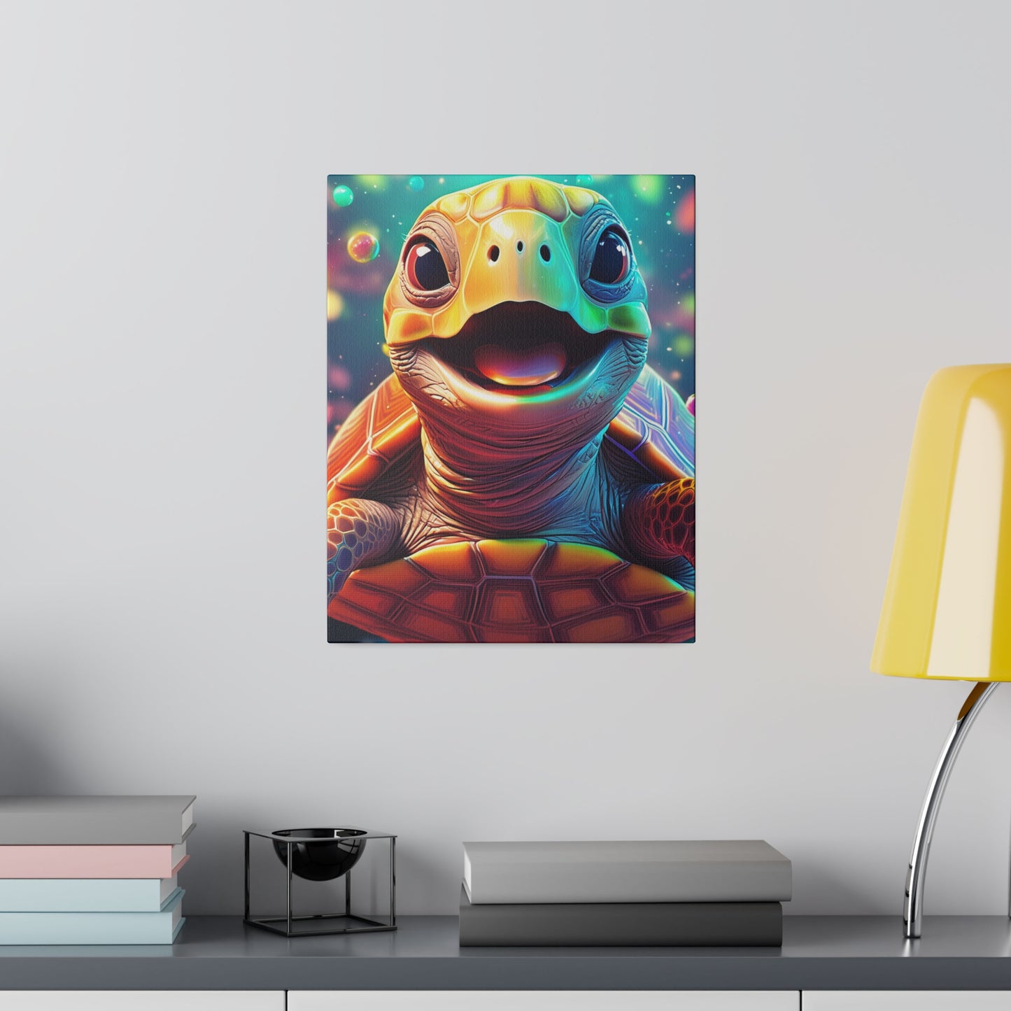 Cheerful Turtle Print 11X14