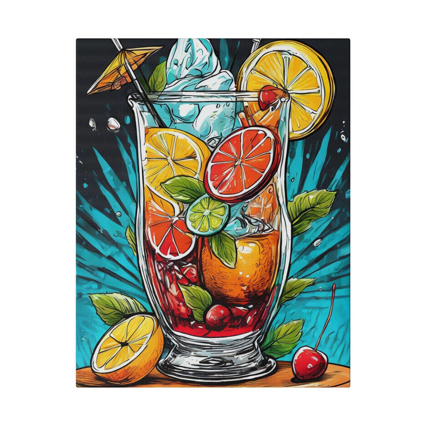 Tropical Drink Print 11X14