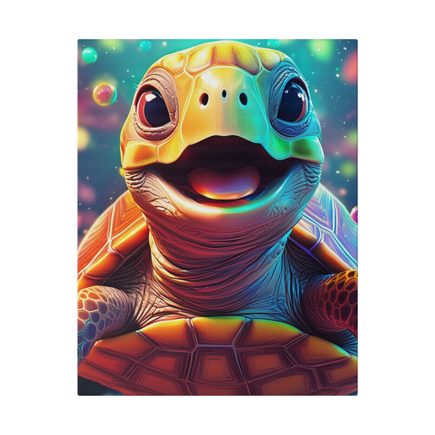 Cheerful Turtle Print 11X14