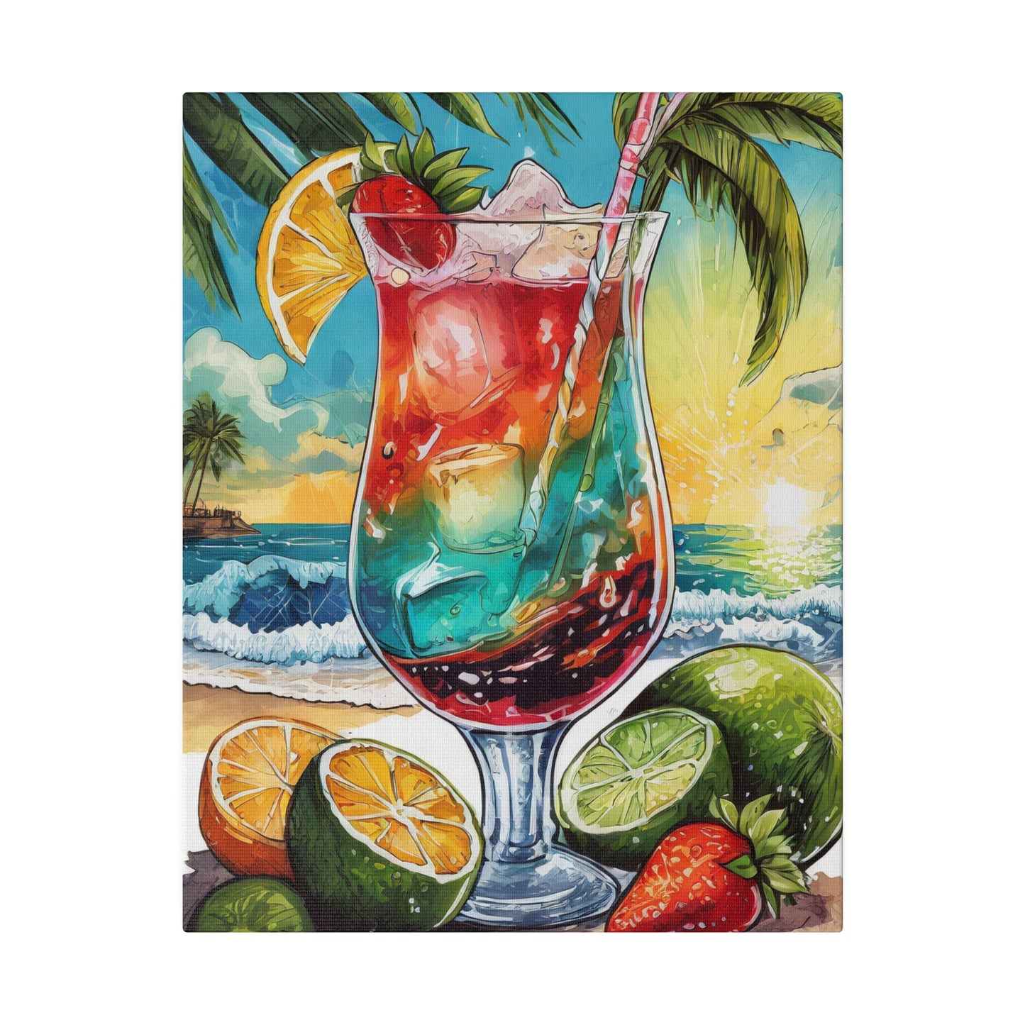 Tropical Drink Print 11X14