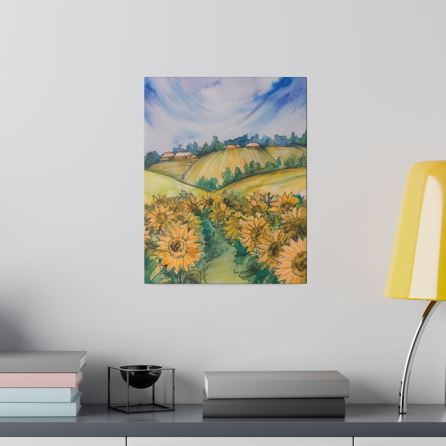 Field of Sunflowers Print 11X14