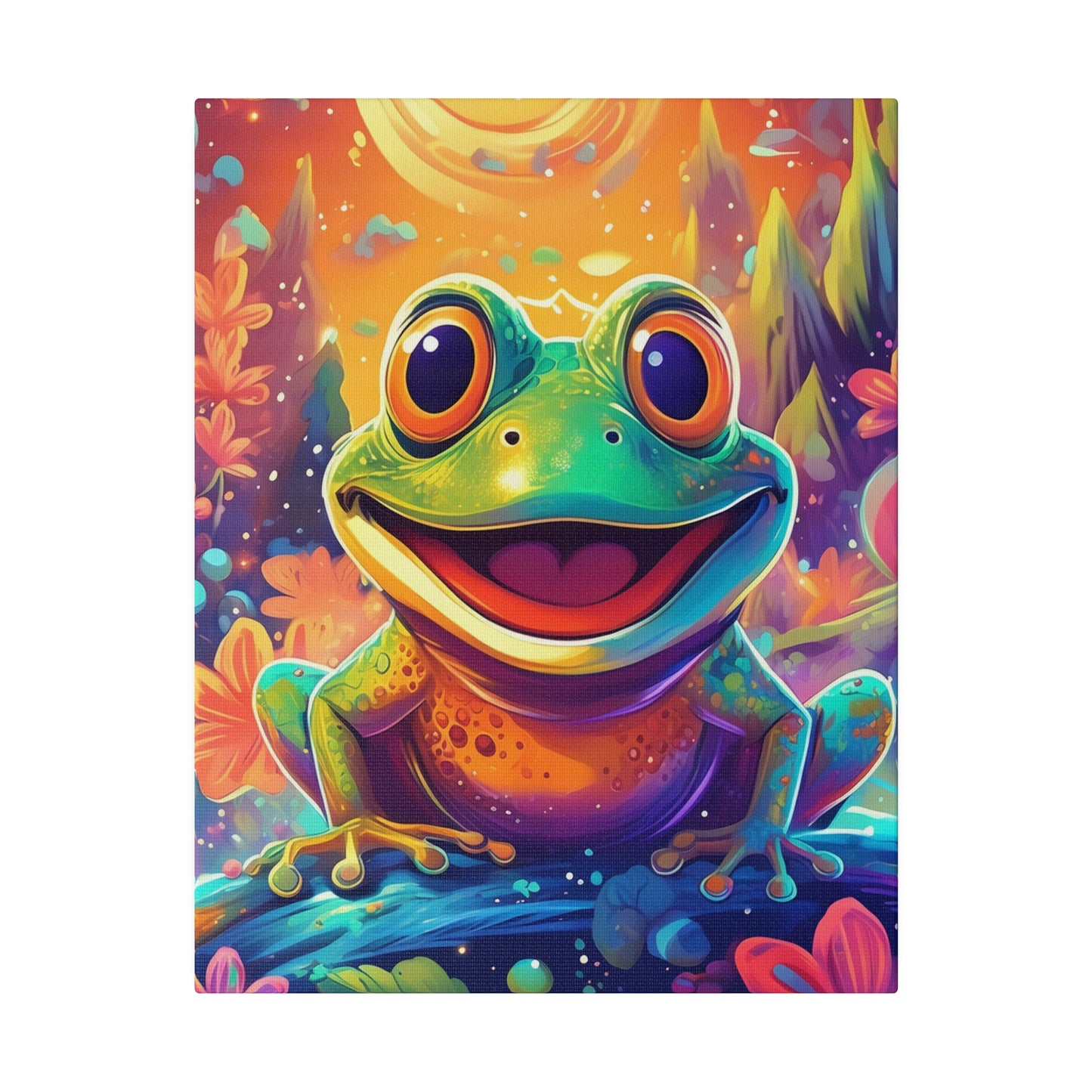 Cheerful Frog Print 11X14