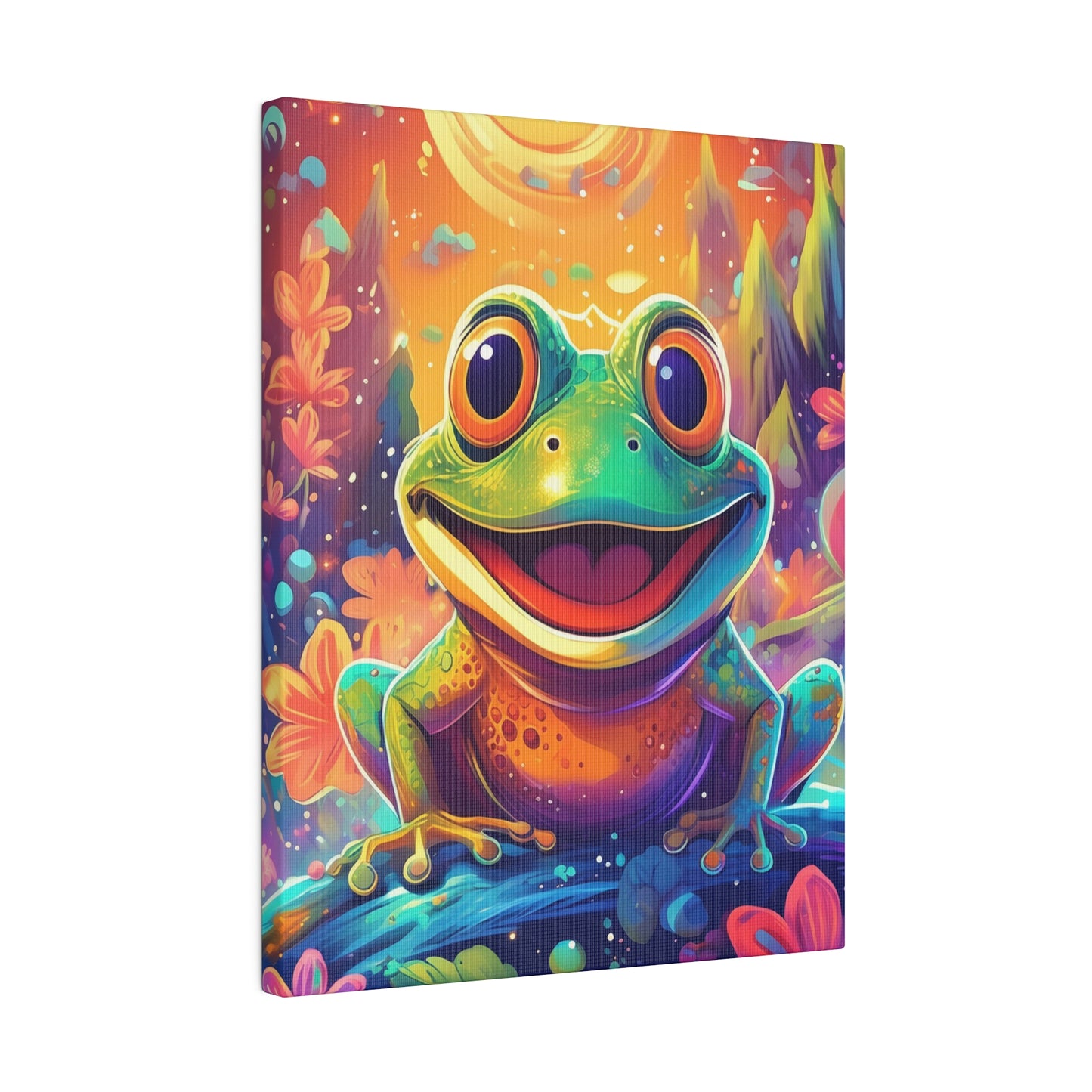 Cheerful Frog Print 11X14